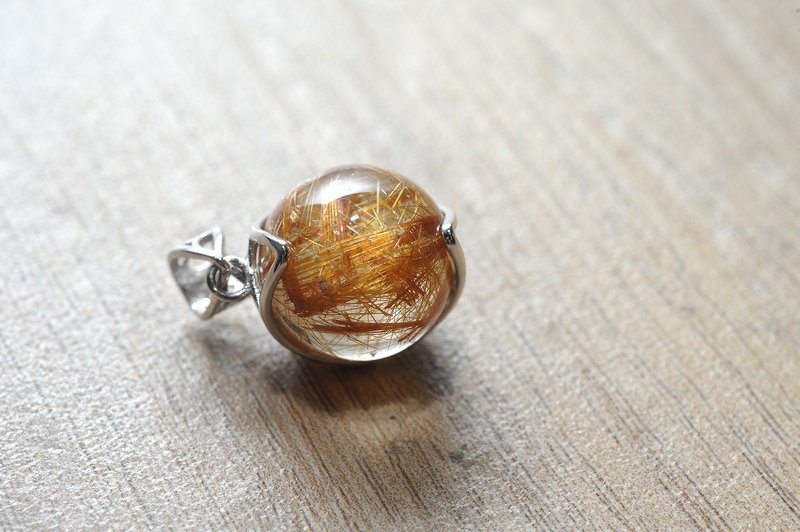 钛金发坠子 矿石/水晶/灵修/开运/招财/破煞/防小人R3 - 项链 - 水晶 