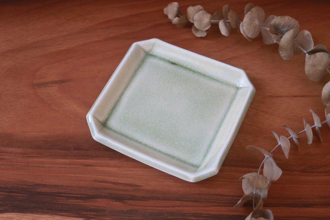 枇灰小方盘 - 盘子/餐盘/盘架 - 瓷 