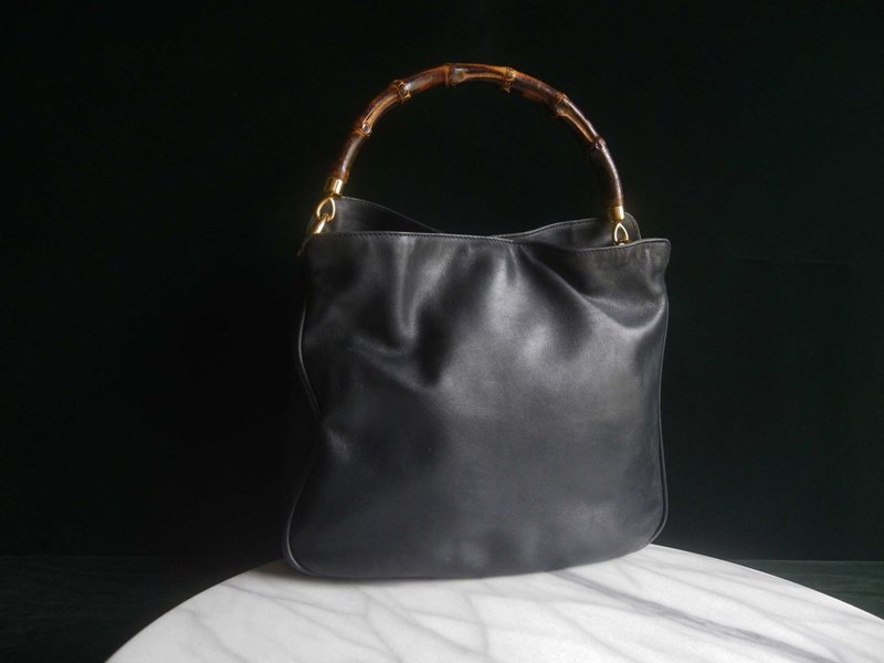 【老时光 OLD-TIME】早期少见二手古董包GUCCI竹节手提包 - 收纳用品 - 其他材质 多色