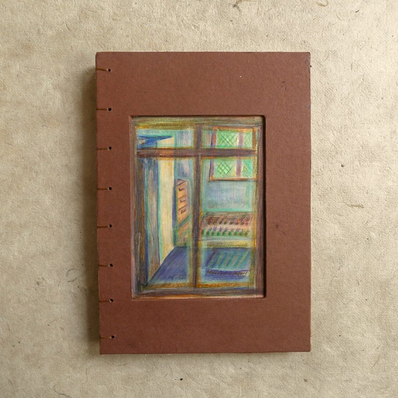 手工书/手工绘画笔记本/手工装订/日记本 - 笔记本/手帐 - 纸 咖啡色