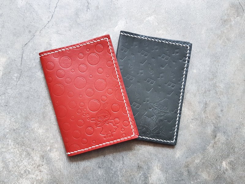 MOOMINx港产皮革 护照套 材料包 Passport 好好缝 授权 史力奇 - 皮件 - 真皮 红色