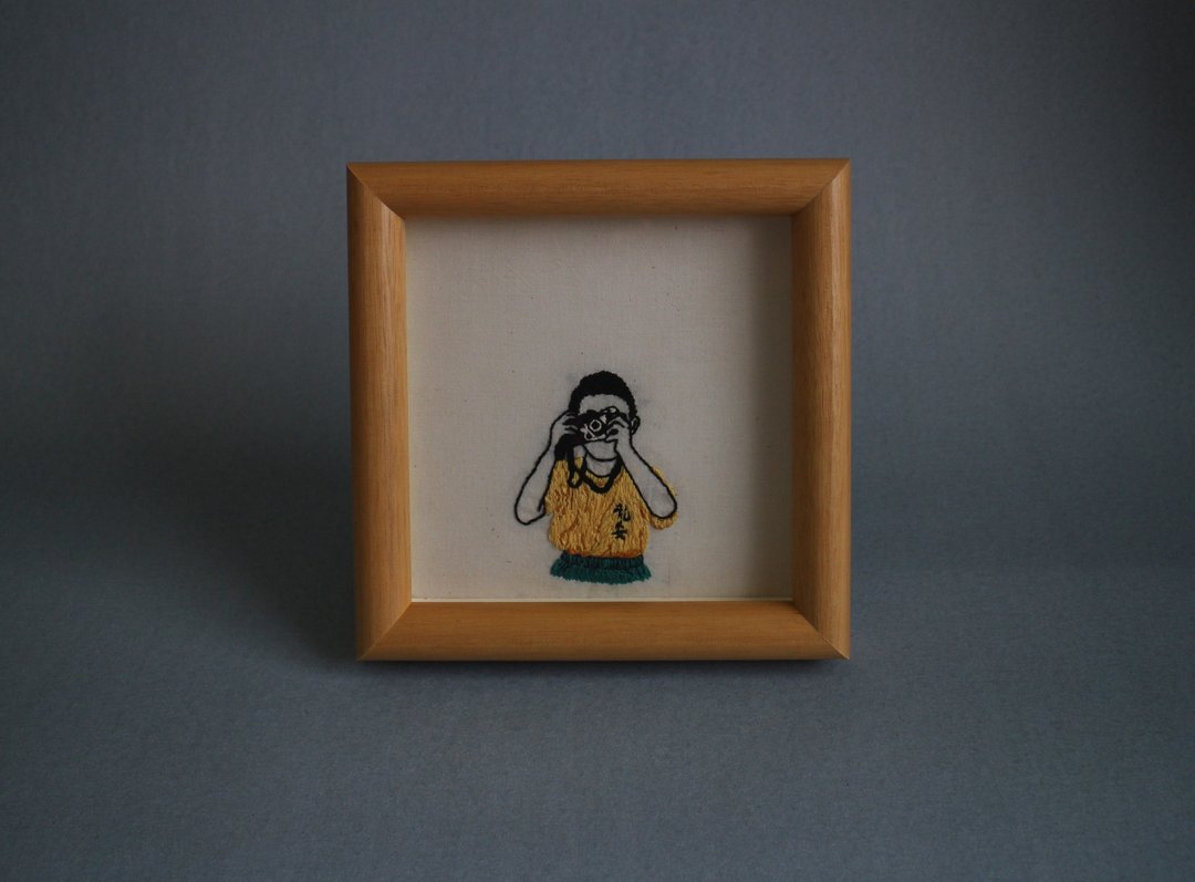 电影 一一洋洋 刺绣作品  - 海报/装饰画/版画 - 绣线 黄色