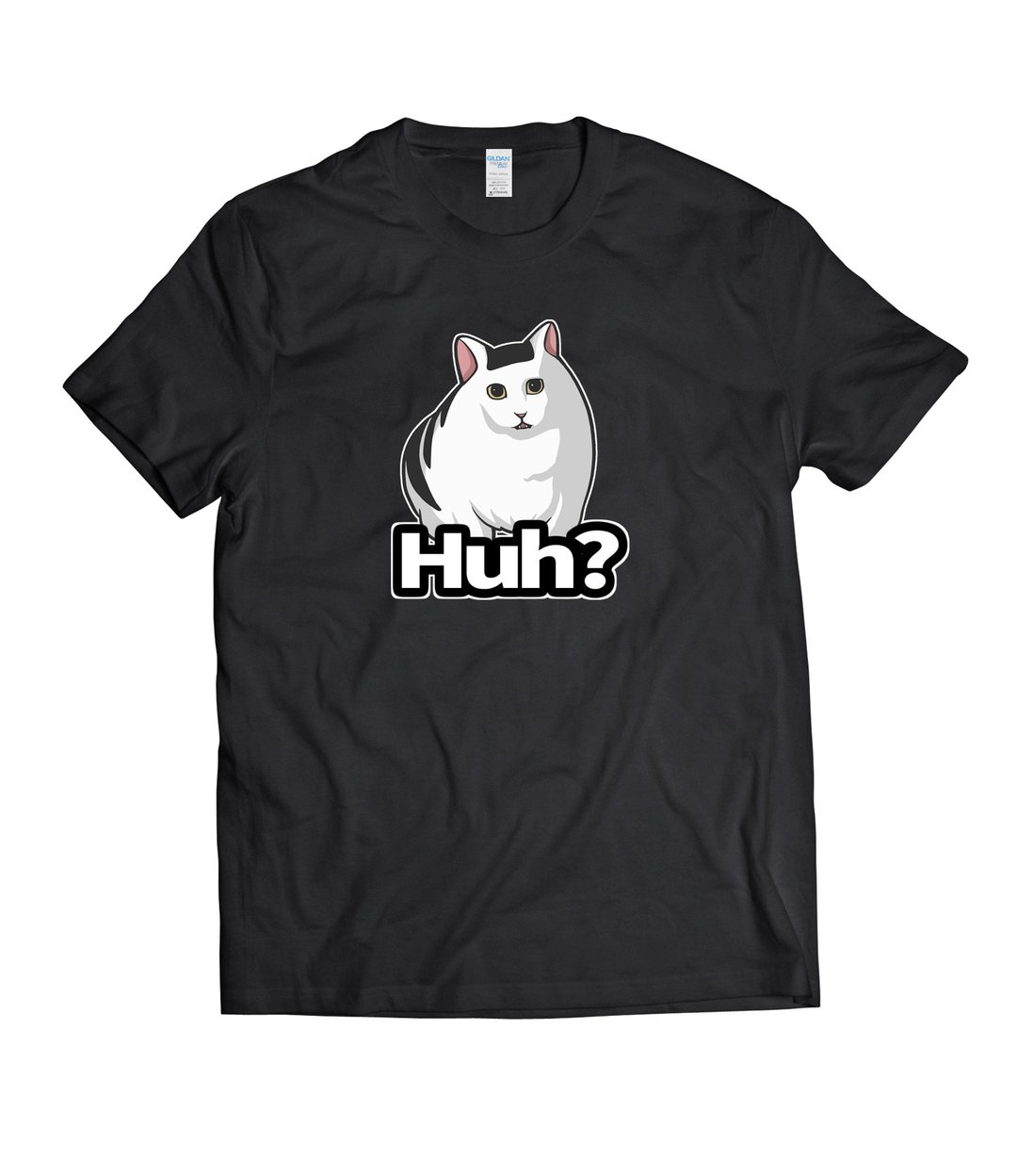 迷因系列-Huh?猫 猫猫 猫咪 原创T恤 纯棉T恤 - 男装上衣/T 恤 - 棉 多色