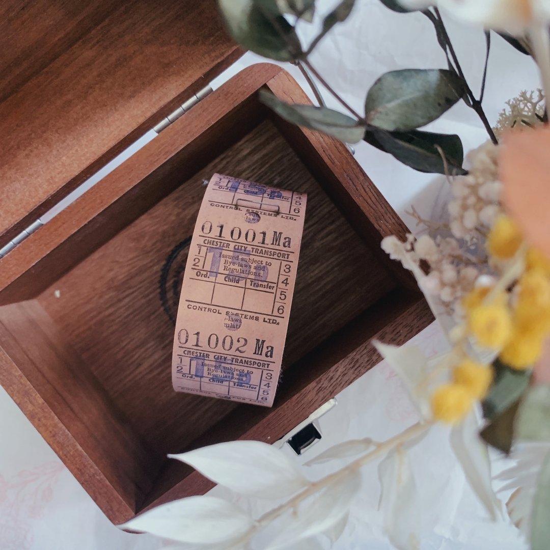 英国复古车票卷 灰粉色 古董纸品 票据 票卷 - 其他 - 纸 