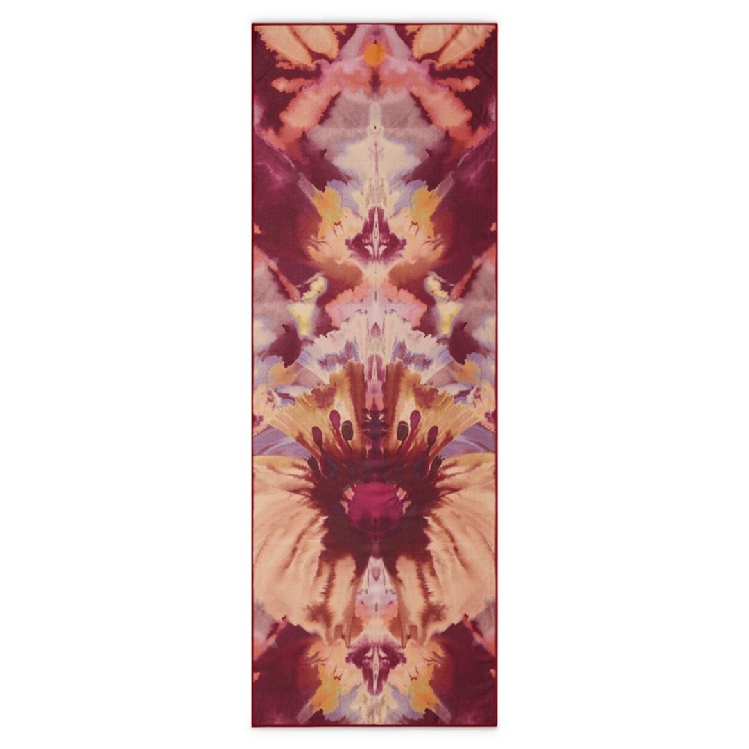 【Manduka】Yogitoes 2.0 瑜珈铺巾 - Bloom (湿止滑) - 运动配件 - 其他材质 红色