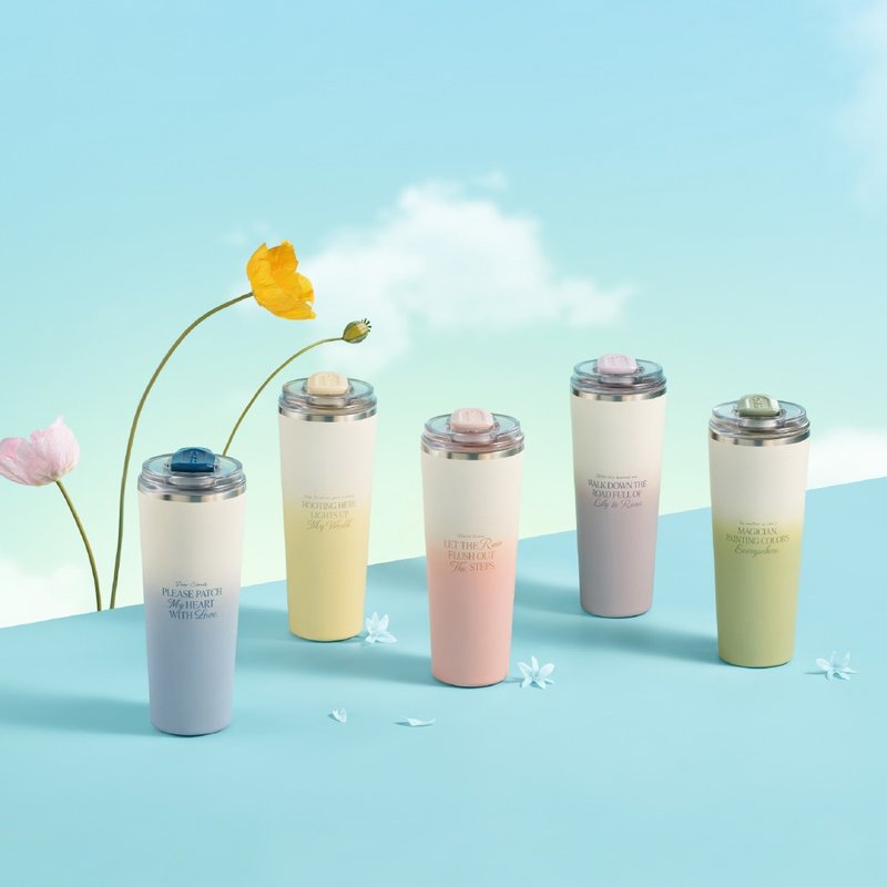 不锈钢钛陶瓷易洁层随行杯800ML - 保温瓶/保温杯 - 其他金属 粉红色