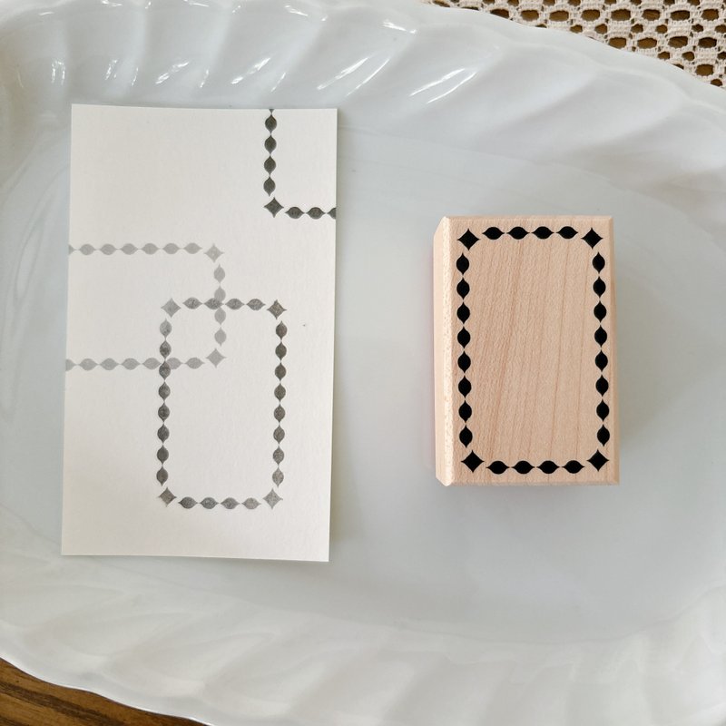 斷點 木製印章 楓木 5.5×3.5cm - 印章/印台 - 木头 多色