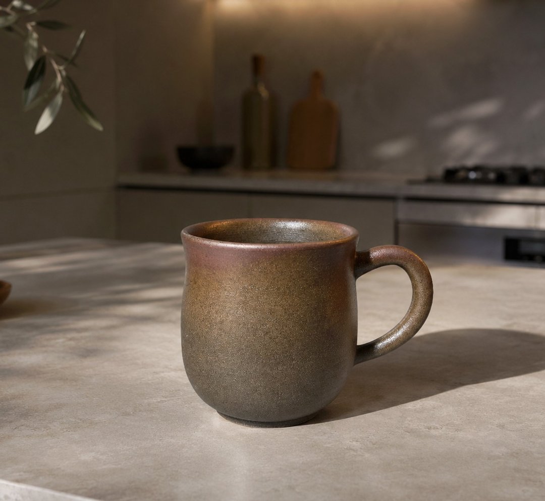 柴烧 450cc 古朴马克杯 / 啤酒杯 / 小平凡手作 - 茶具/茶杯 - 陶 