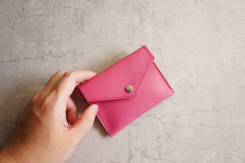 零钱包 / 粉红色 / 现货 - 零钱包 - 真皮 粉红色