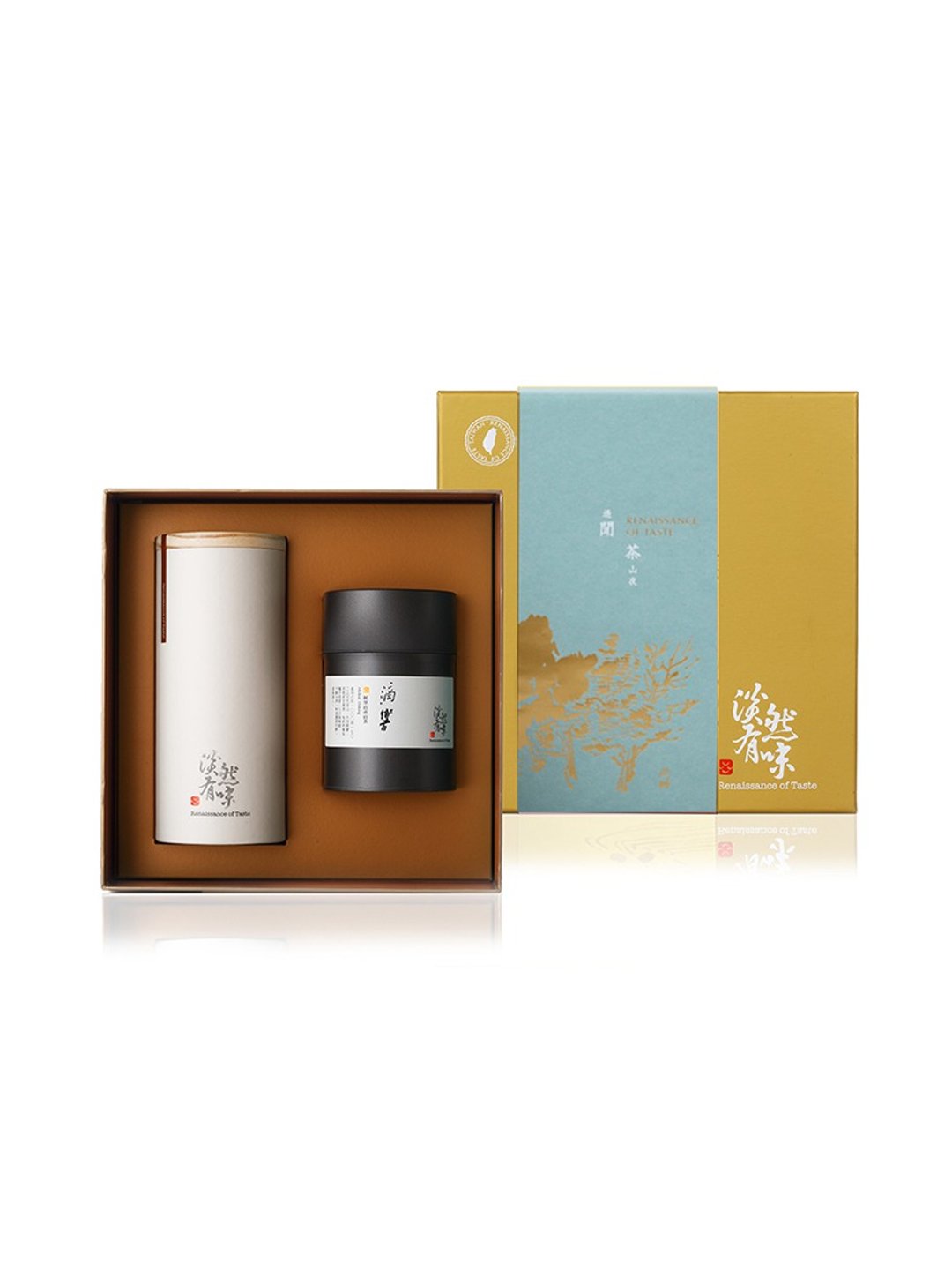 清露 茶叶礼盒 - 茶品皆获国际大奖/附提袋/端午节礼物/长辈赠礼 - 茶 - 纸 金色