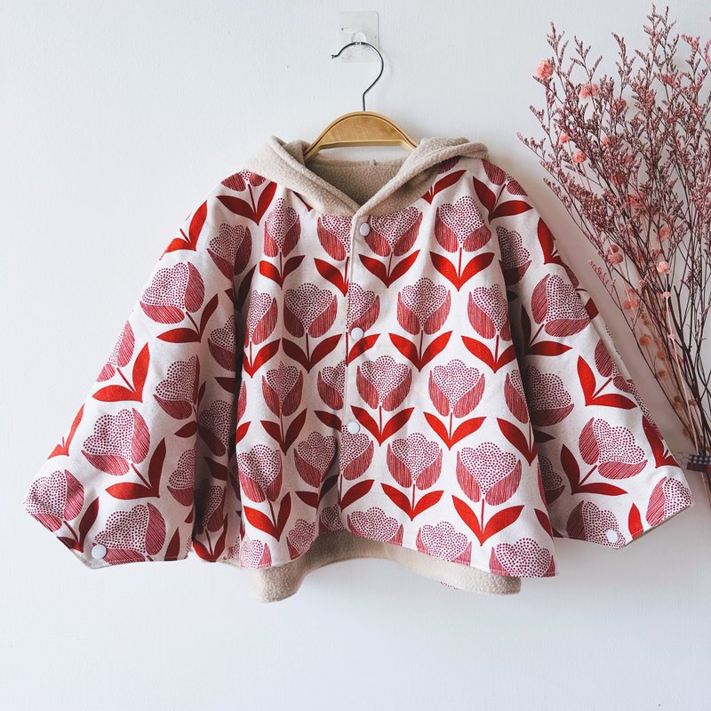 现货 红花儿精灵斗篷 0-4岁 - 童装外套 - 棉．麻 