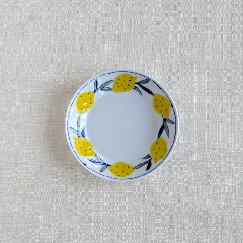 柠檬盘（小） - 浅碟/小碟子 - 陶 白色