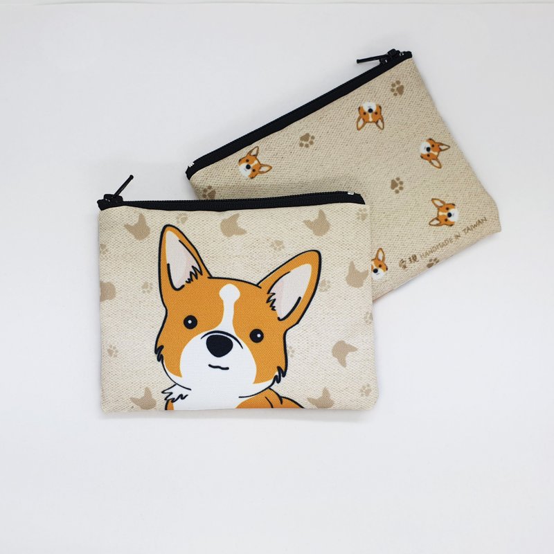 柯基犬 简单收纳零钱包 万用收纳包 - 外出包 - 其他人造纤维 多色