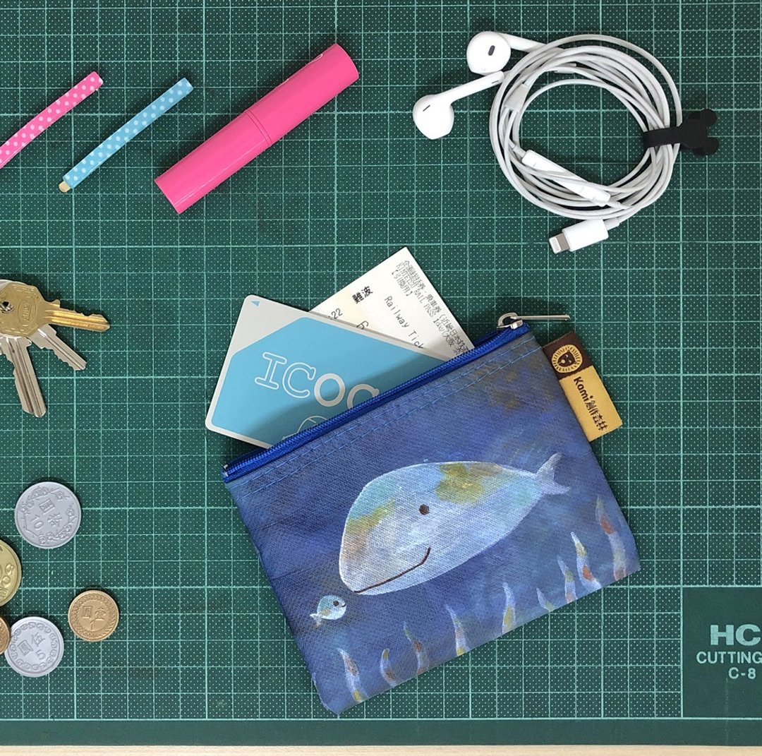 零钱袋-万用收纳袋(小)-悄悄话 - 零钱包 - 棉 