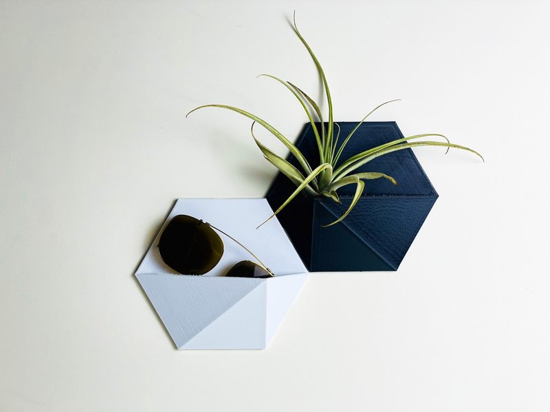 PRINTING LIFE / 六角容器 中款 收纳 盆器 植栽 壁饰 定制 空间 - 墙贴/壁贴 - 环保材料 