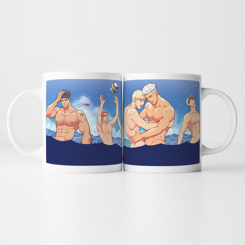 变色马克杯 夏日海滩版 - 其他杯子 - 陶 蓝色