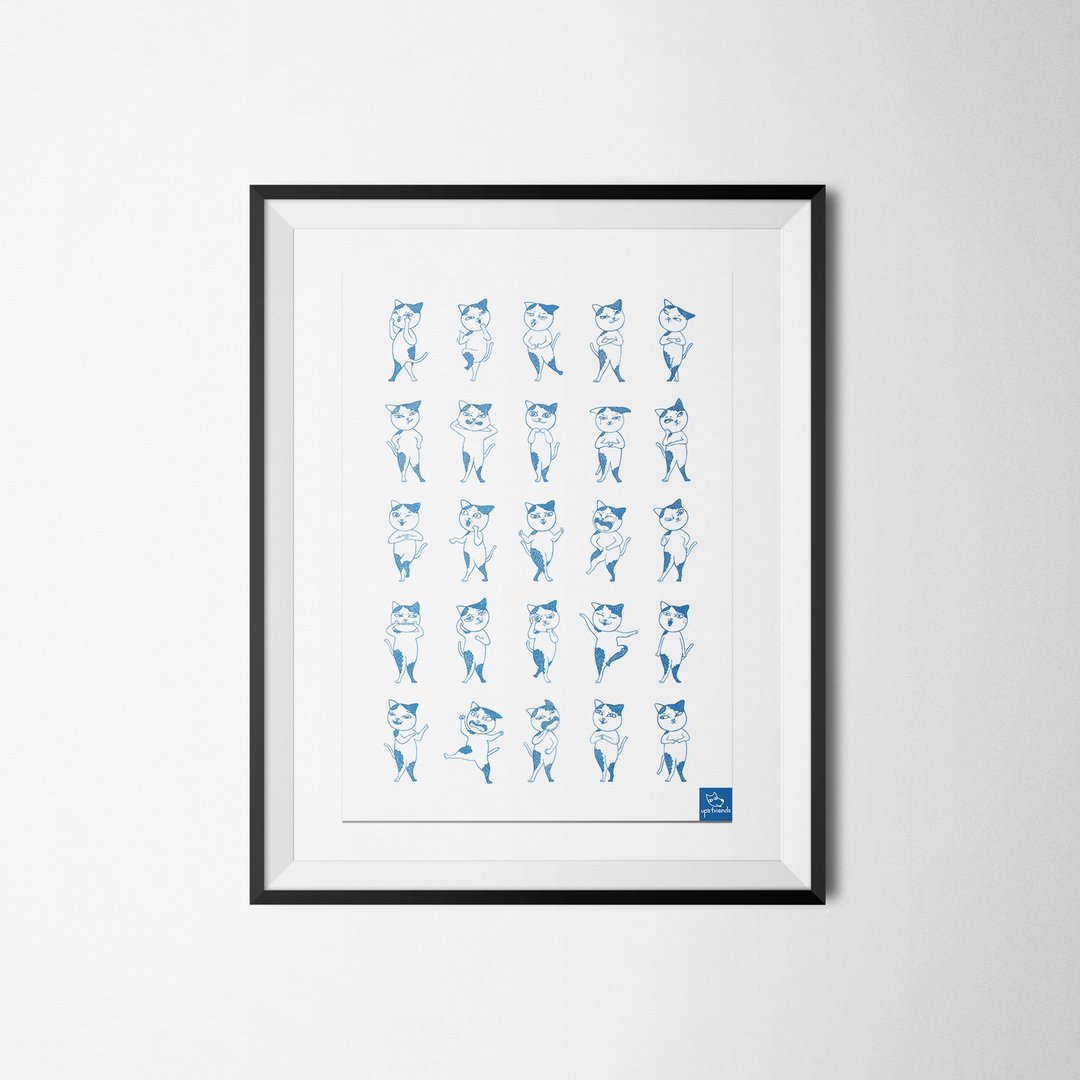 〔哈波25〕A3海报 - 海报/装饰画/版画 - 纸 蓝色