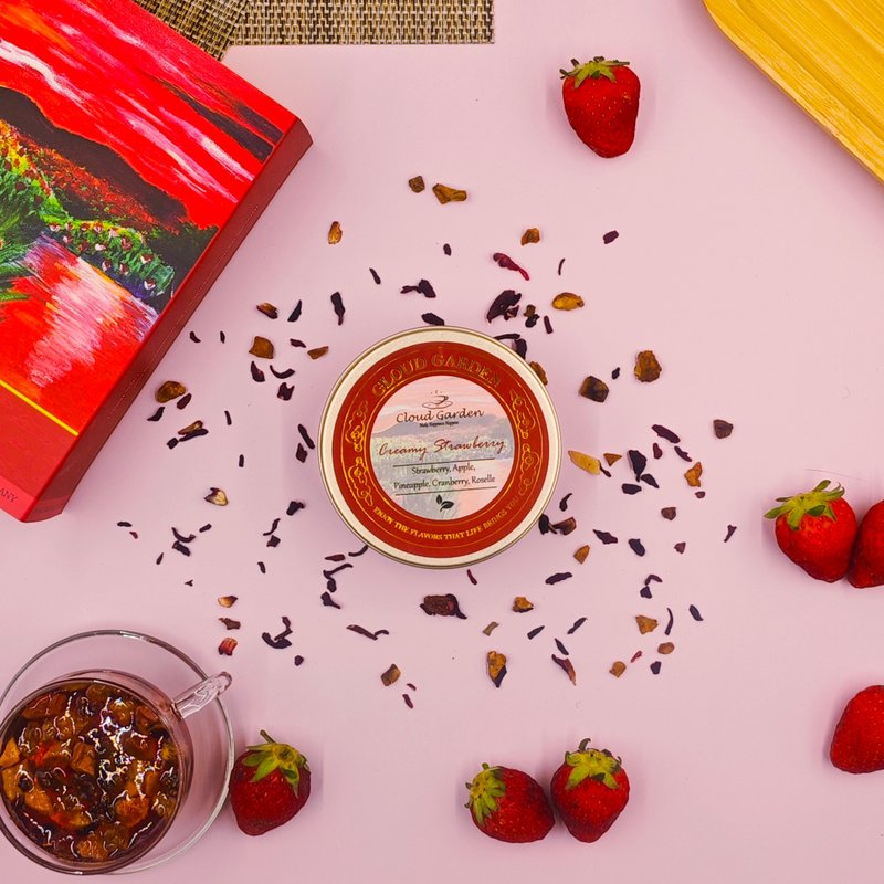 助消化 | 亮肤色 | 忌廉草莓 花果茶  茶叶 茶包 送礼 茶包 - 茶 - 植物．花 