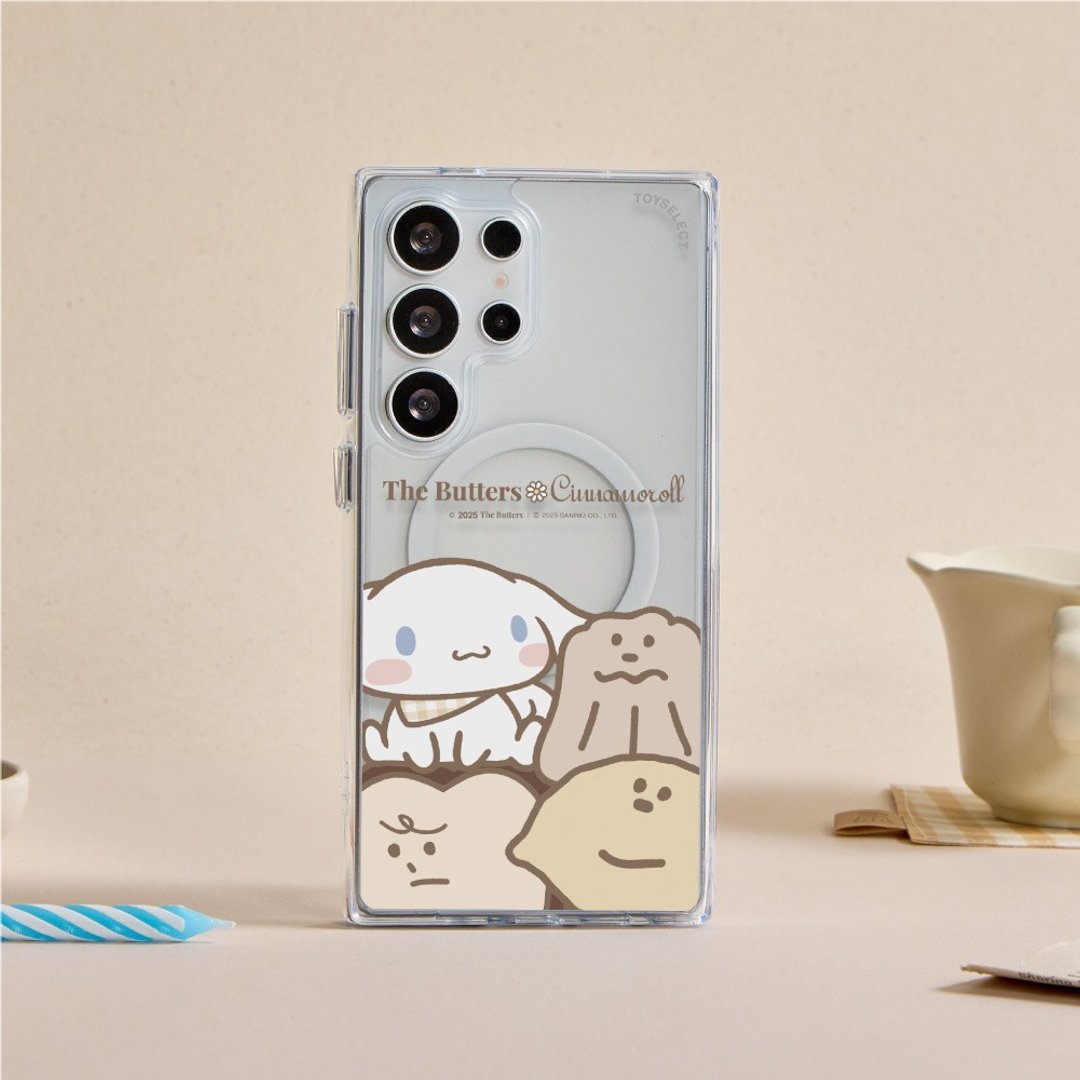 奶油家族x大耳狗伙伴挤挤防摔透明SAMSUNG手机壳 - 手机壳/手机套 - 塑料 多色