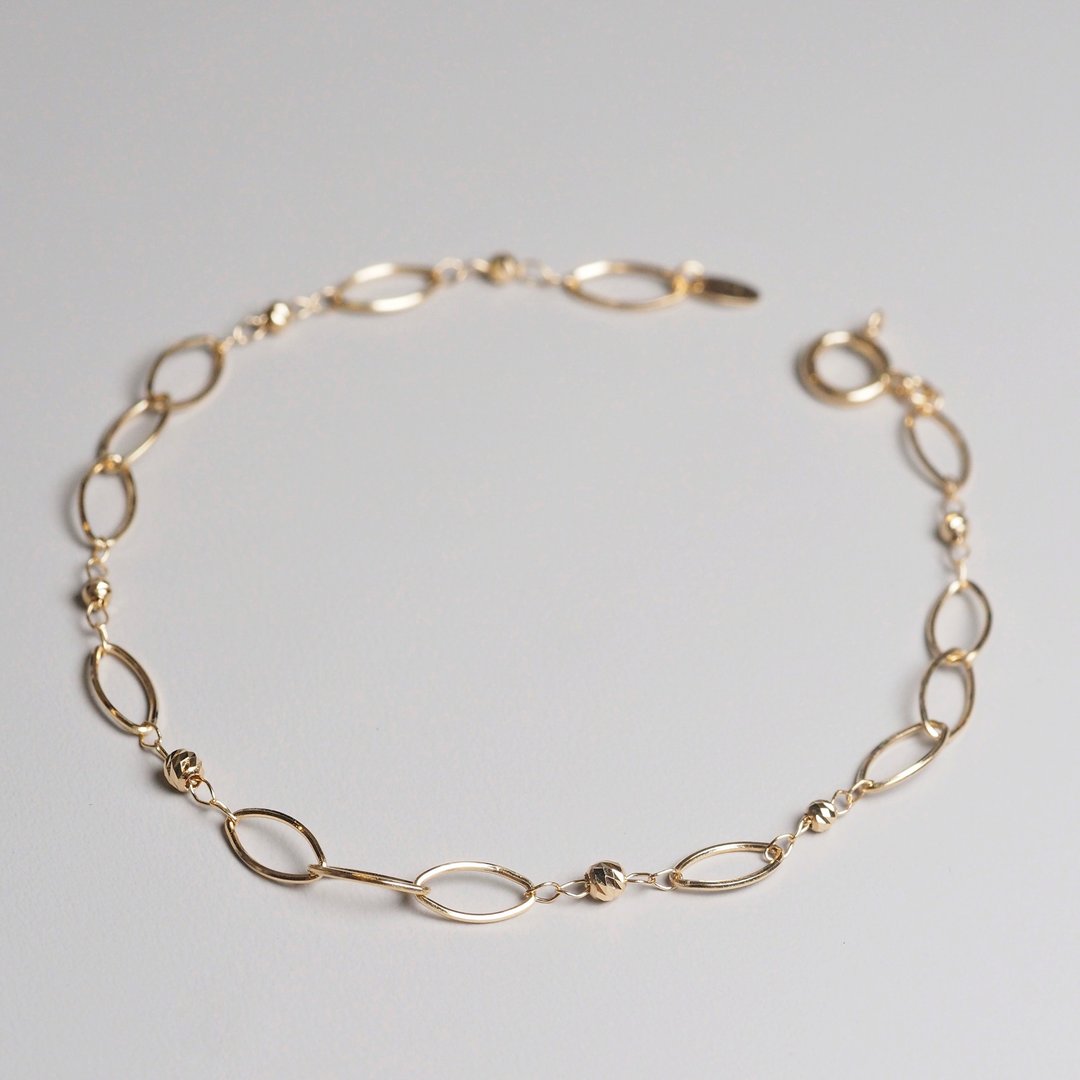 18K金Nikko日光手链 Nikko Gold Chain Bracelet - 手链/手环 - 贵金属 