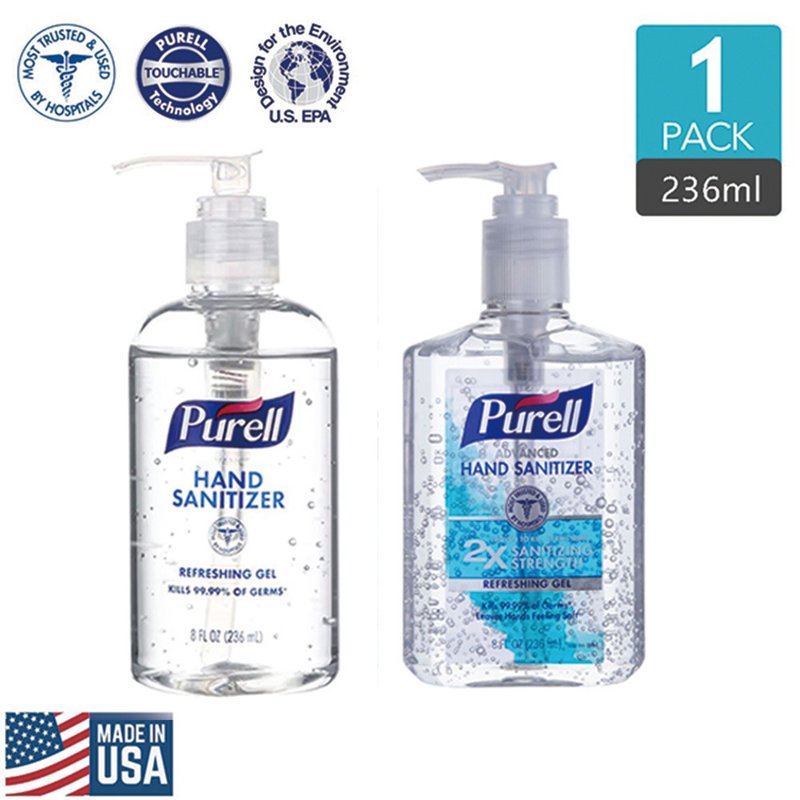【Purell 普瑞来】洗手凝露新版效力两倍 圆瓶款  236ml - 洗手用品 - 浓缩/萃取物 蓝色