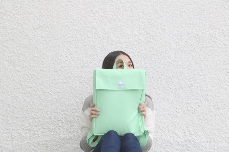 MaryWil后背包-粉绿（现货供应中） - 后背包/双肩包 - 其他材质 绿色