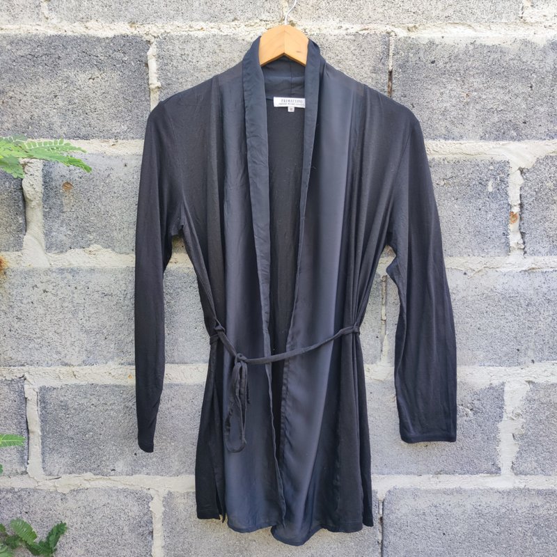 Primattivo Hanae Mori Sports 黑色长袍 - 女装休闲/机能外套 - 棉 黑色
