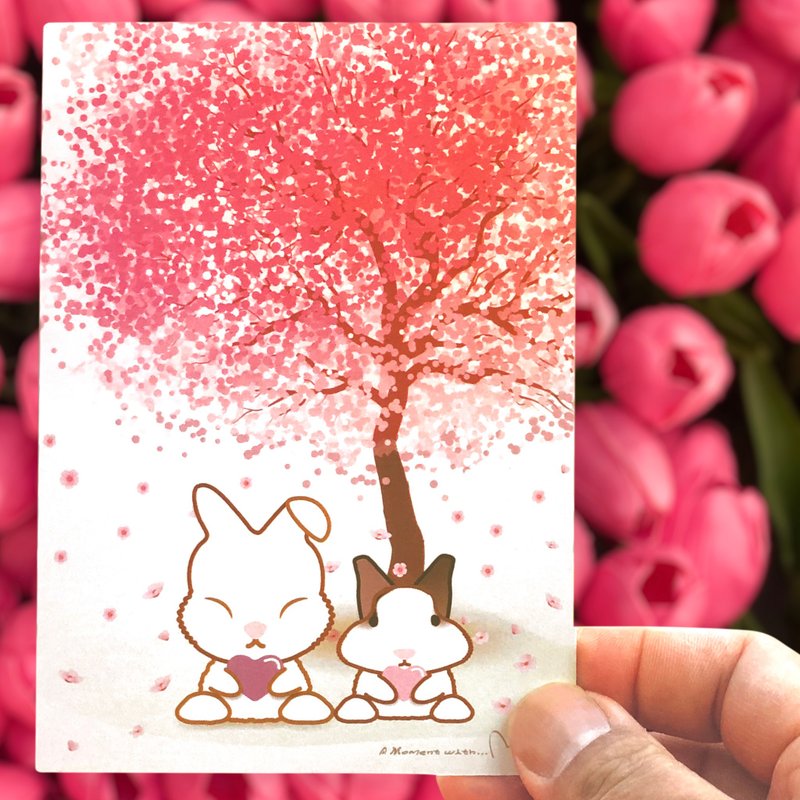 肶肶兔 & friends 明信片 | 和肶肶兔在一起系列 - 卡片/明信片 - 纸 