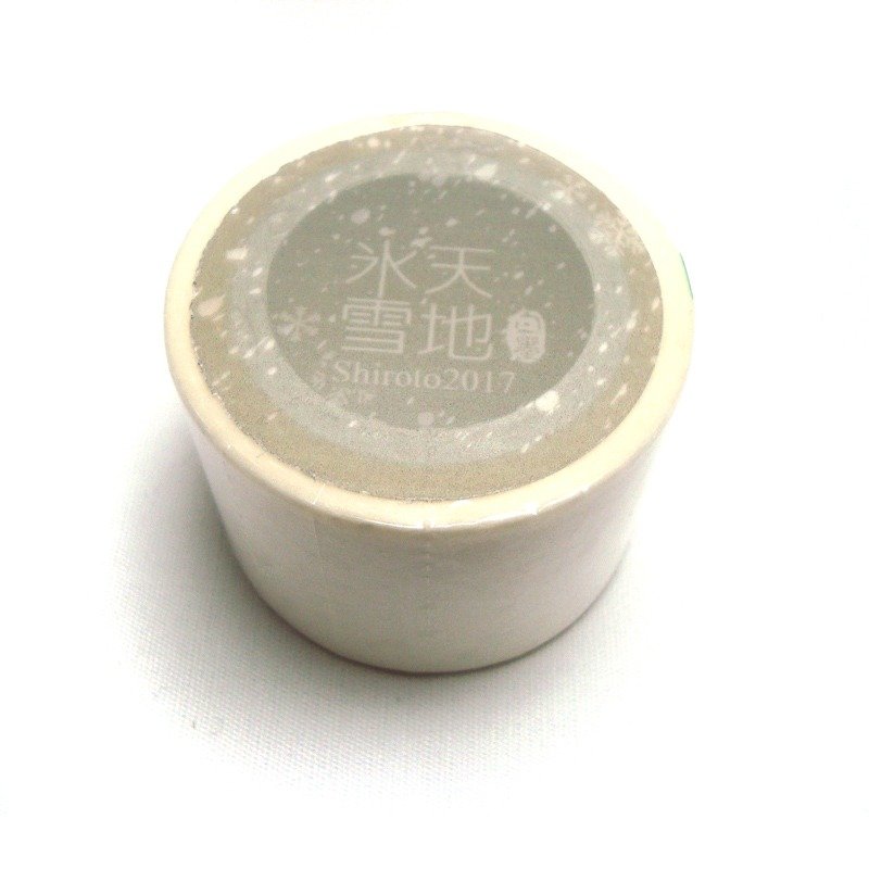 白墨-冰天雪地-纸胶带 - 纸胶带 - 纸 白色