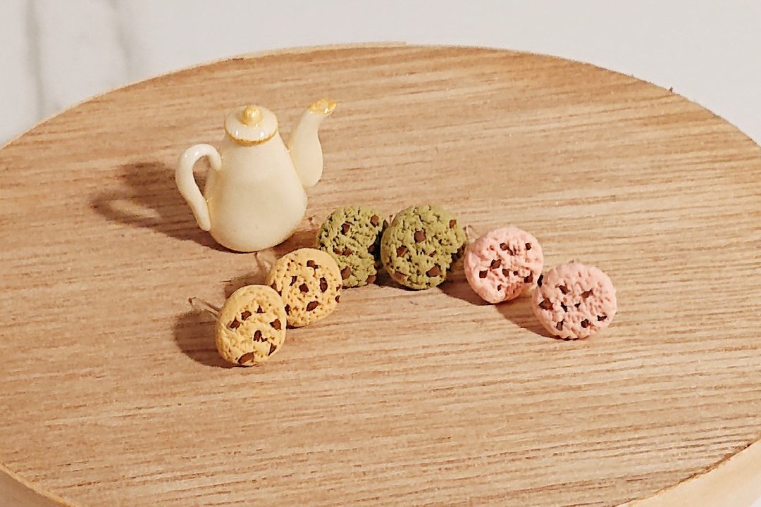 S925疗愈系手作仿真食物系列/美食2   Donguriartstudio - 耳环/耳夹 - 其他材质 多色
