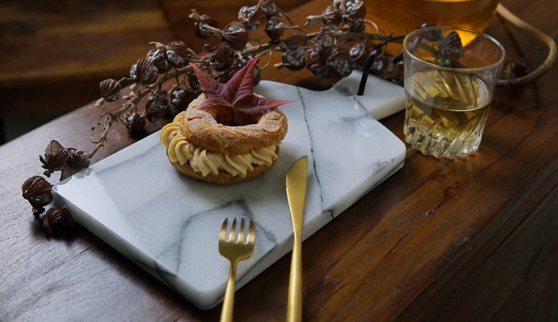 【奇钰家居】大理石手柄点心盘 / 烘焙蛋糕盘 - 盘子/餐盘/盘架 - 石头 