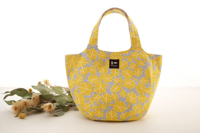 MARIAI mini bag morning soup yellow - 手提包/手提袋 - 棉．麻 黄色