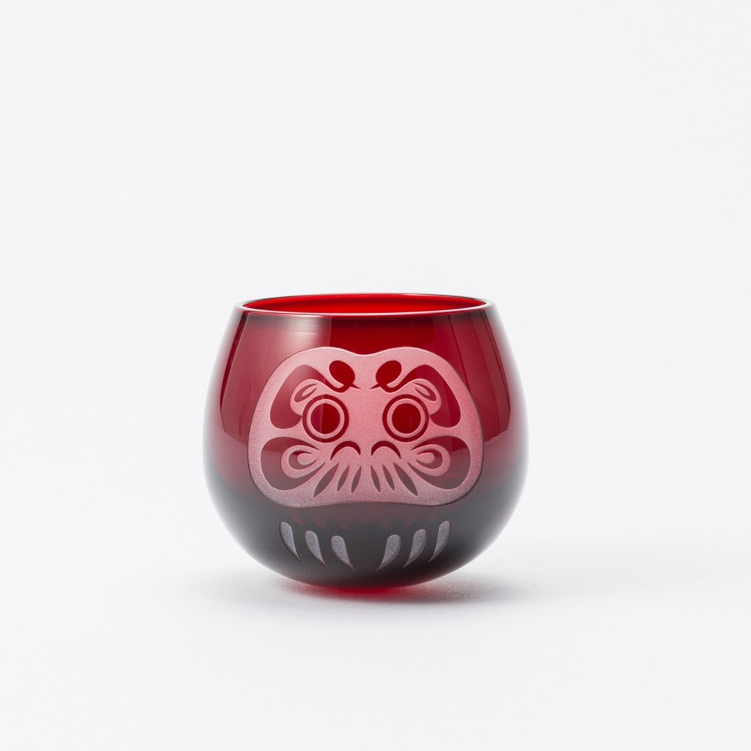 达摩清酒杯 玻璃杯 - 酒杯/酒器 - 玻璃 红色