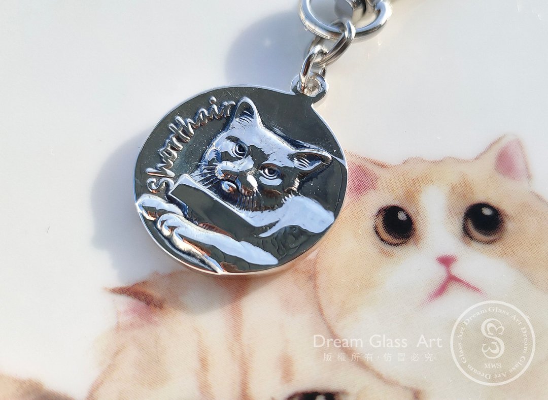 短毛猫SBB-202105145-ShorthairCat - 项链 - 纯银 银色