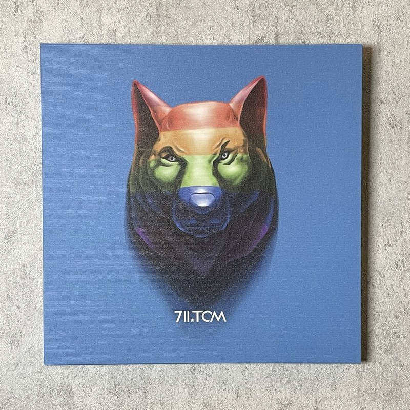 711XTCM 数位画作输出 | Rainbow wolf - 海报/装饰画/版画 - 棉．麻 