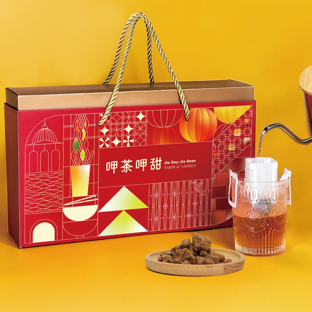 新凤鸣【呷茶呷甜】滤挂乌龙茶+手工黑糖台南指定伴手礼授权联名 - 茶 - 其他材质 