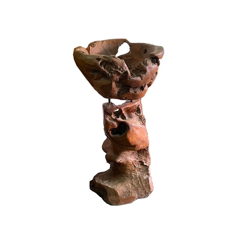 【吉迪市100%全柚木家具】PP531 奇木花台 装饰 不规则 - 摆饰 - 木头 咖啡色