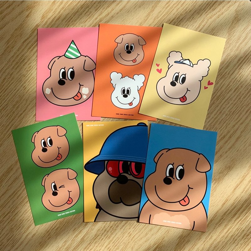 【1107 one one zero seven】装饰明信片 - 卡片/明信片 - 纸 多色