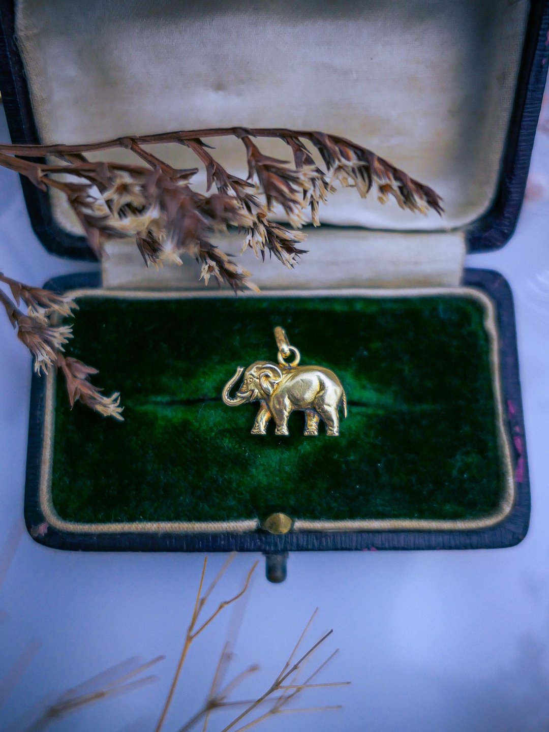 FIX 法国百年小象18K包金坠饰—欧洲古董首饰 Vintage Jewelry - 项链 - 其他金属 