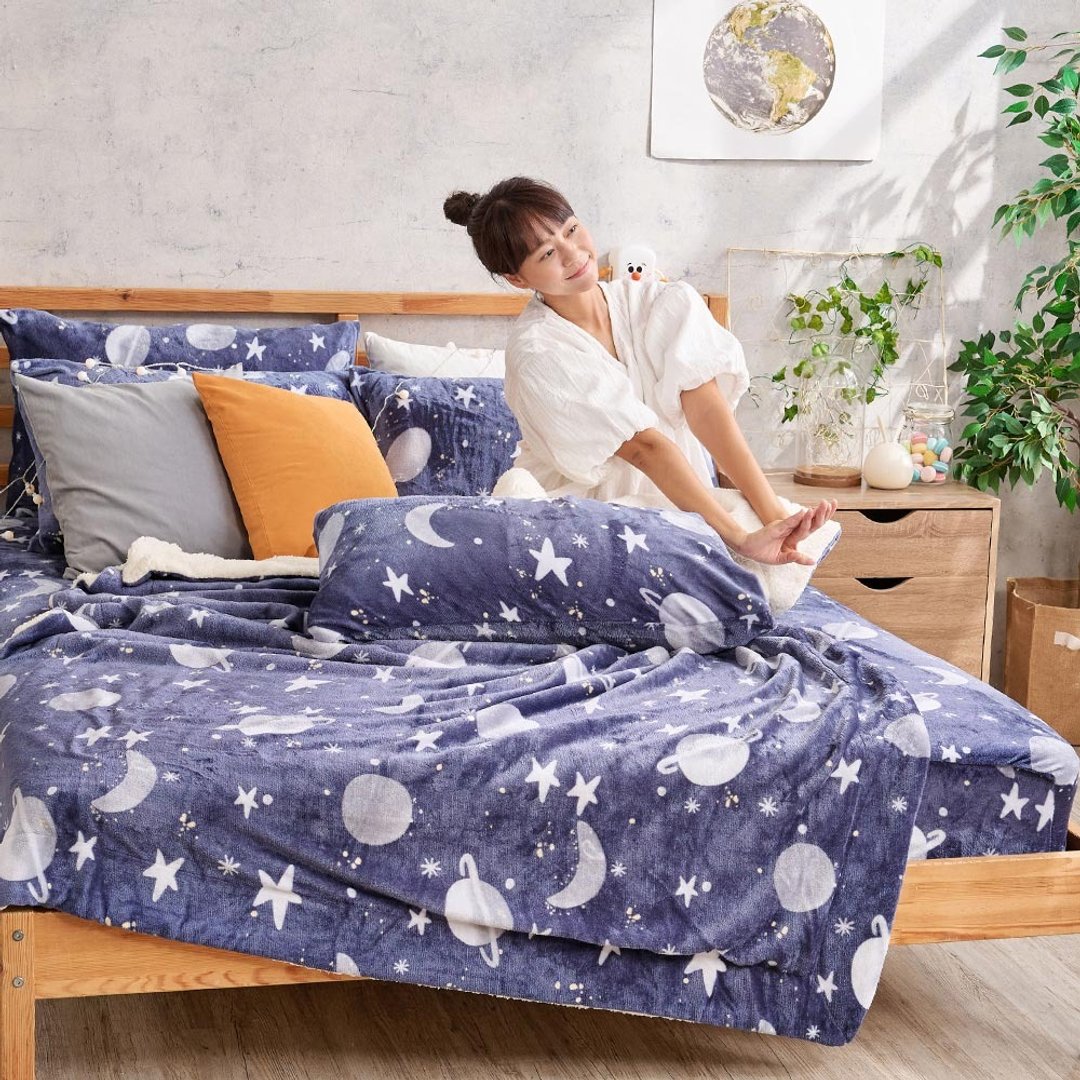法兰绒羊羔绒毯 / 星海微光 - 被子/毛毯 - 其他材质 多色