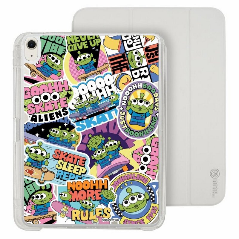 迪士尼三眼怪图案 iPad Air 11/pro13可拆式防摔透明笔槽折套ipad - 平板/电脑保护壳 - 塑料 多色