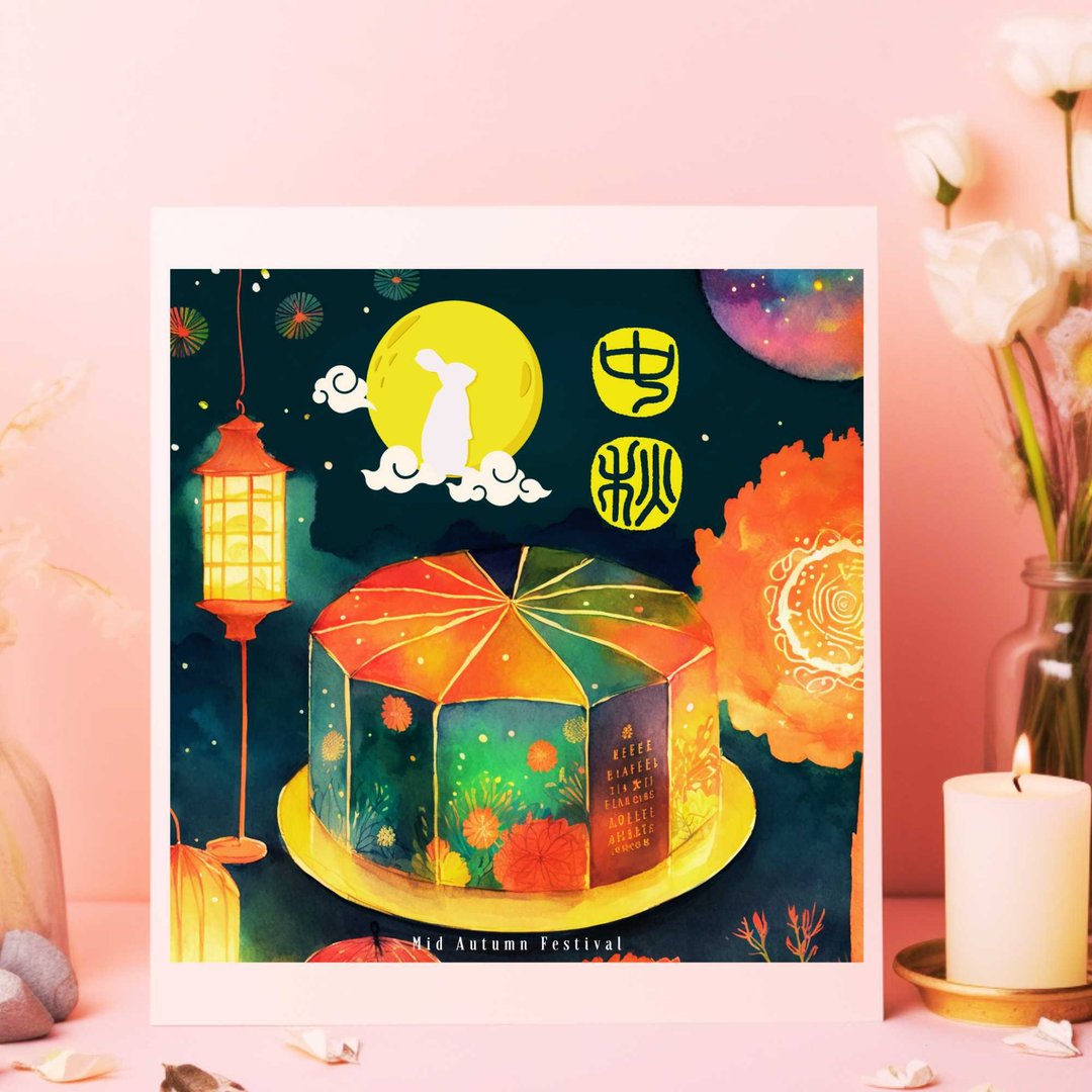 中秋节数位电子卡片/印刷品可供商业用途/个人公司企业中秋节贺卡 - 电子喜帖/贺卡/邀请函 - 其他材质 