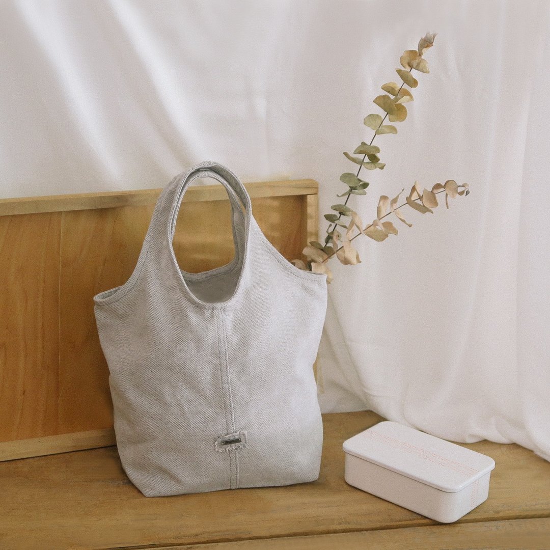 美好日常便当袋 My Simple Life Lunch Bag - 收纳用品 - 棉 灰色