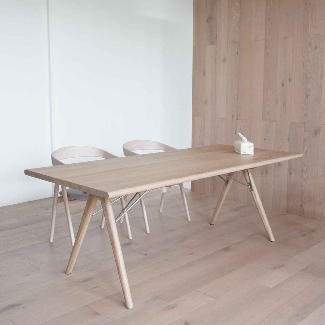 Ponny-Dinning table| 餐桌 | 白橡木 - 餐桌/书桌 - 木头 白色