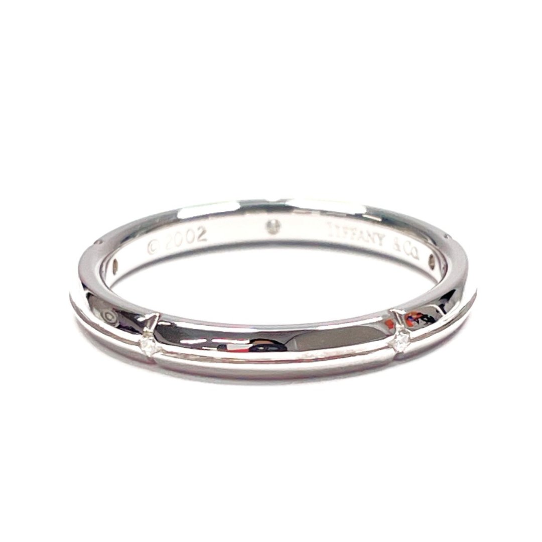 【日本直送 二手美品】12.5号 蒂芙尼 TIFFANY&Co. 戒指 Streamerica 5P钻石 18K白金/钻石 - 戒指 - 贵金属 银色