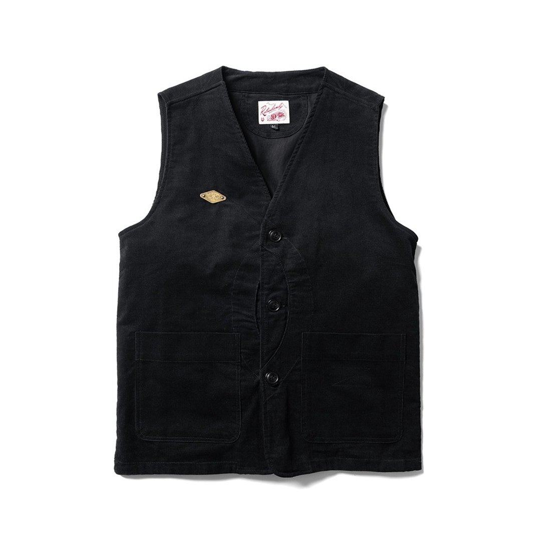 Corduroy Hunting Vest - 咖啡色 Brown - 男装背心 - 棉 