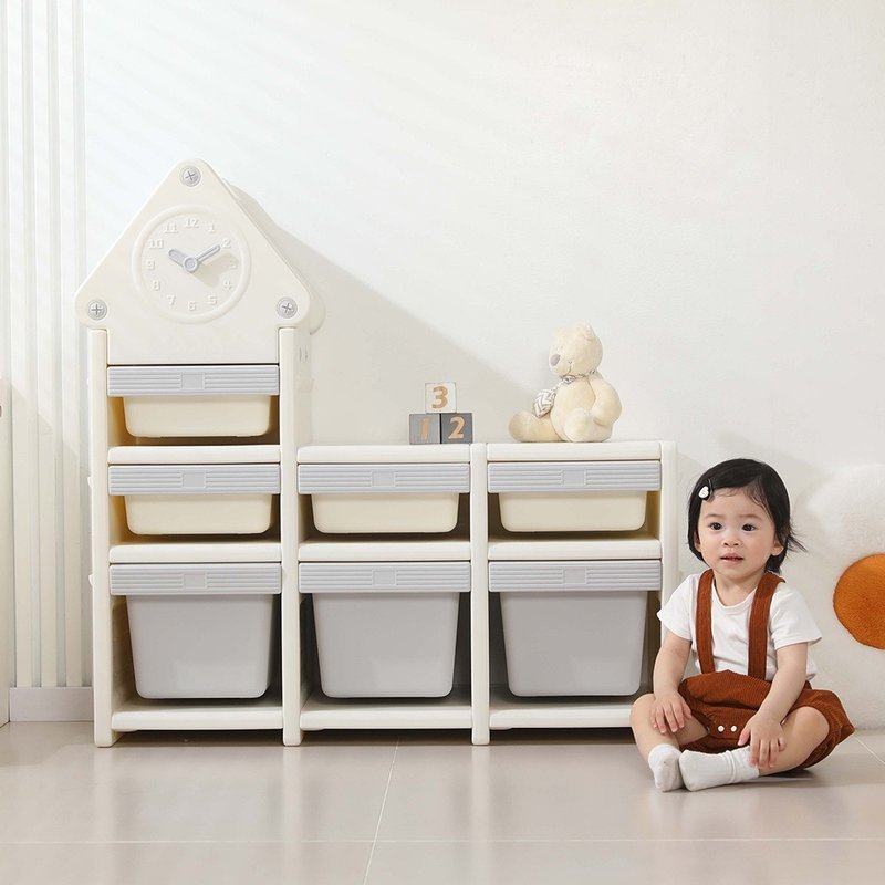 【MH家居】时钟塔儿童收纳柜 玩具收纳柜 玩具收纳 儿童用品 - 儿童家具 - 其他材质 