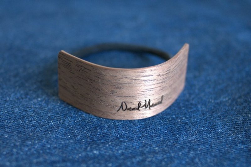 -Loose Curve- Hair elastic walnut - 发饰 - 木头 咖啡色