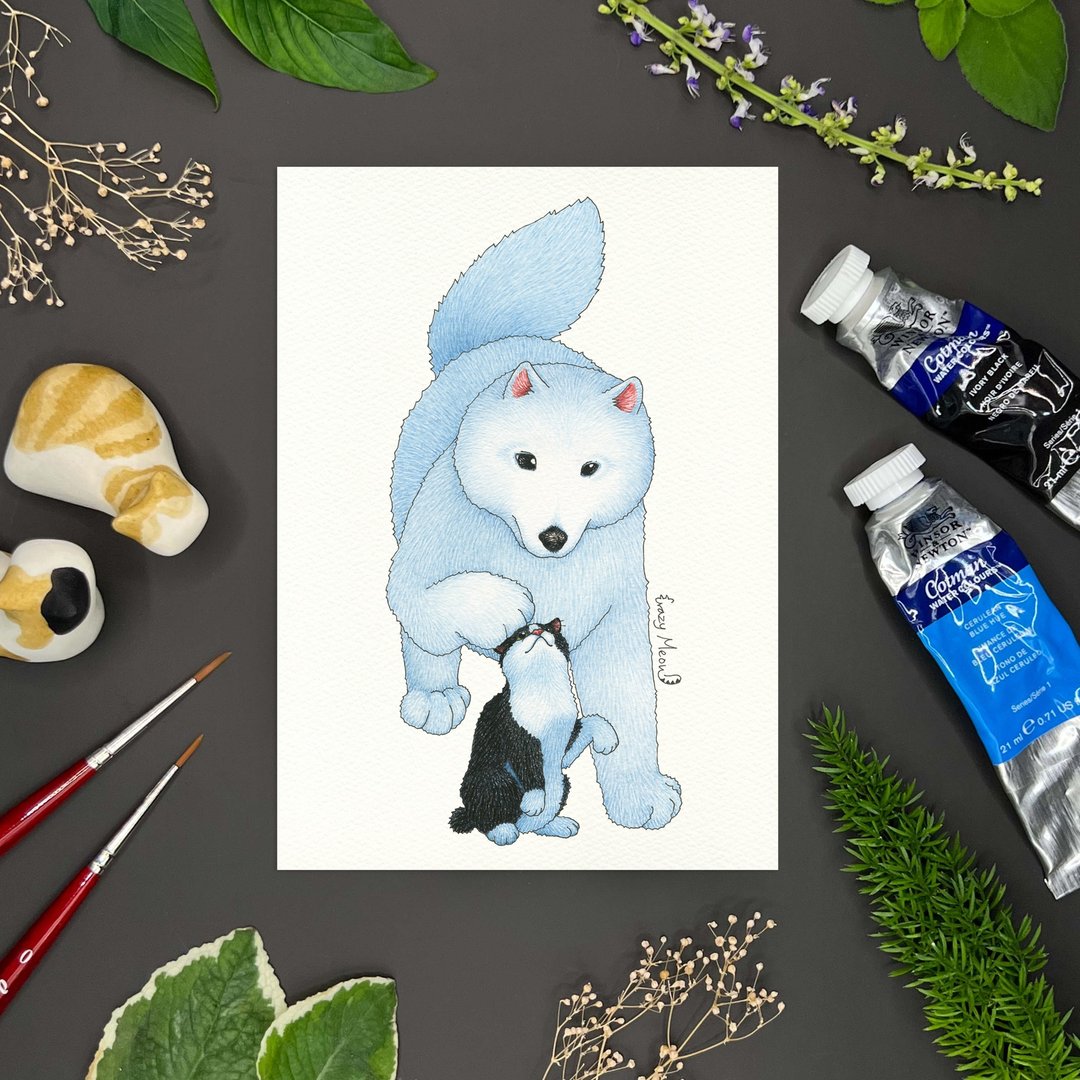 【猫疯子】明信片(65) - 卡片/明信片 - 纸 多色