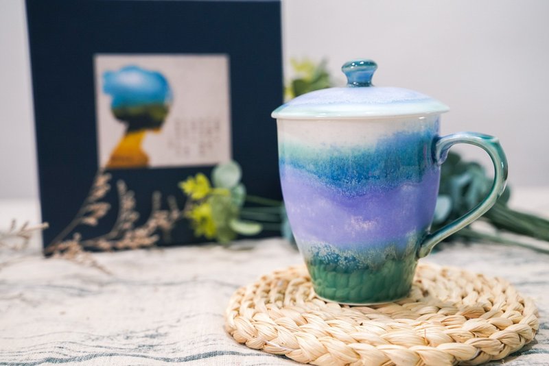 马克杯(一杯一盖)・薰衣草系列/送礼包装/小卡代写 - 咖啡杯/马克杯 - 瓷 